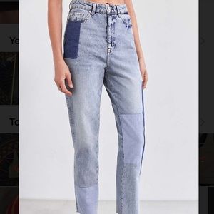 BDG PATCHWORK MOM JEANS